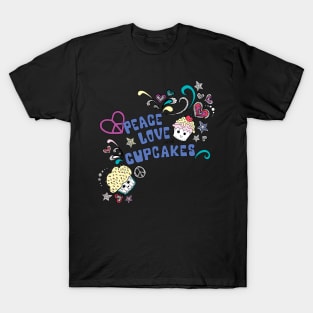 Peace Love and Cupcakes T-Shirt